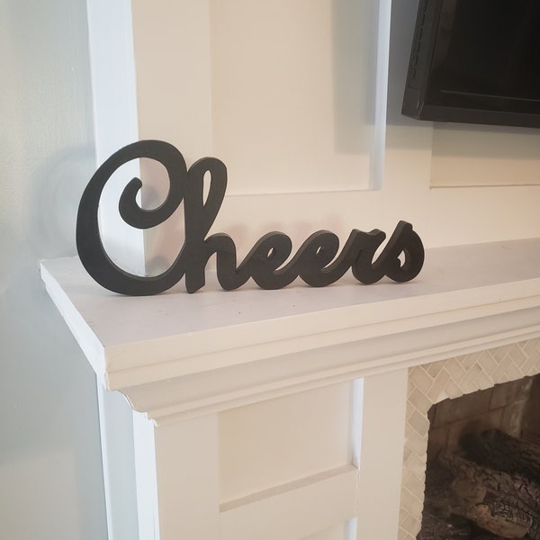 Cheers Shelf Sign, Cheers Sign For the Wall, Wall Decor, Wall Sign, Cheers, Bar, Decor, Drinking