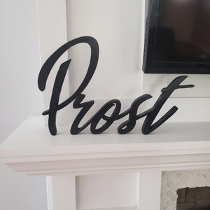 Prost shelf or wall sign, Home Decor, Bar Decor