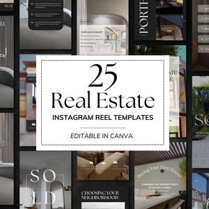 Instagram Video Reels | Real Estate Video Reels | Real Estate Instagram | Canva Template | Luxury Real Estate Reel Templates