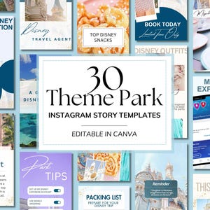 WDW Social Media Travel Agent Story Templates | Instagram Templates | Travel Agent Social Media | Canva Templates | Story Templates