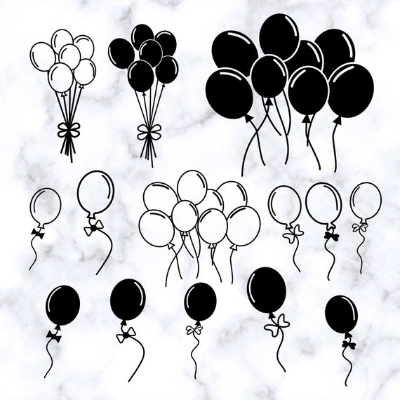 Balloon Svg Cutting File for Cricut Balloon Bundle Svg Etsy Hong Kong