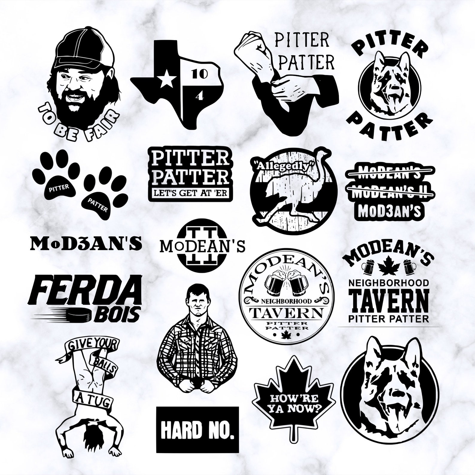 Letterkenny Bundle SVG Digital Clipart Png Cricut Etsy