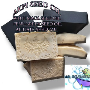 Bumbum Oil- Akpi Seed Oil-Black Maca Seed Oil-Fenugreek Seed Oil-Aguaje Seed Oil-Honey Cold Process Soap