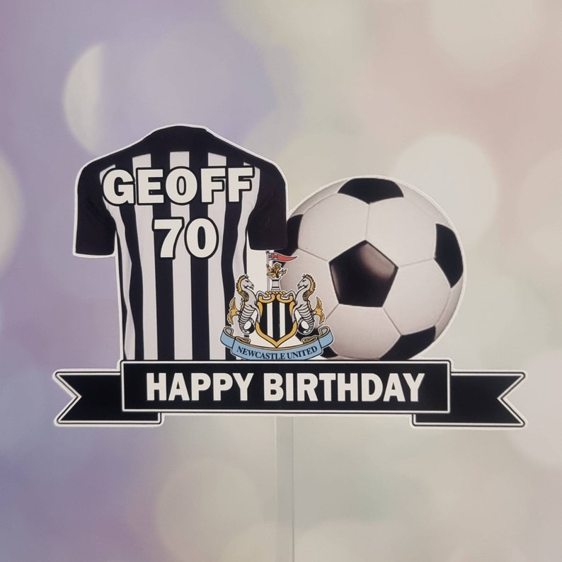 Newcastle United inspired Football Cake Topper image 9
