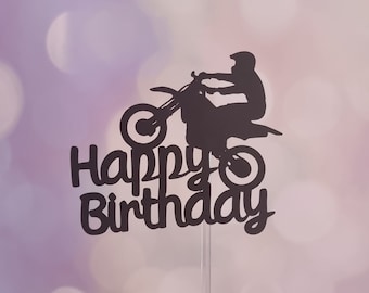 Motocross Cake Topper