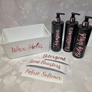 Personalised Name Vinyl Labels - Custom Name Stickers - Water Bottle/Wine Glass Vinyl Decals - Wedding Labels - Box Stickers - Name Labels