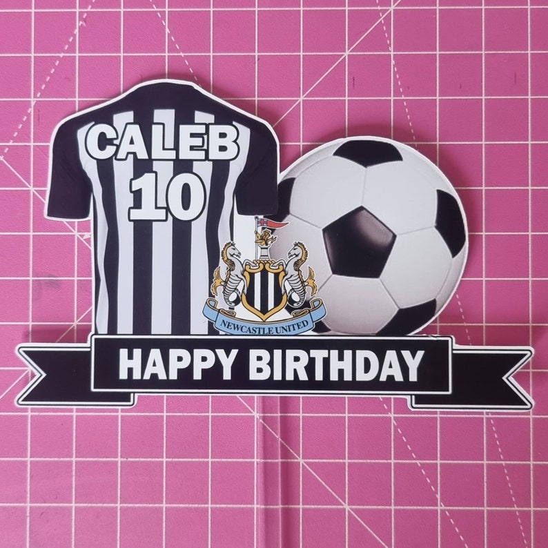 Newcastle United inspired Football Cake Topper image 10