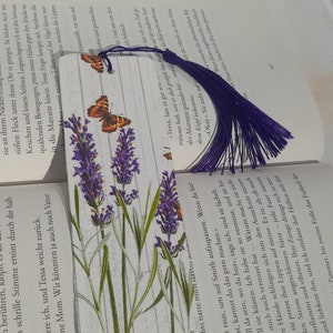 Marcapáginas lavanda morado