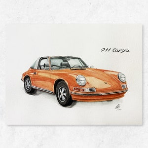 Porsche 911 Targa 1972 Poster