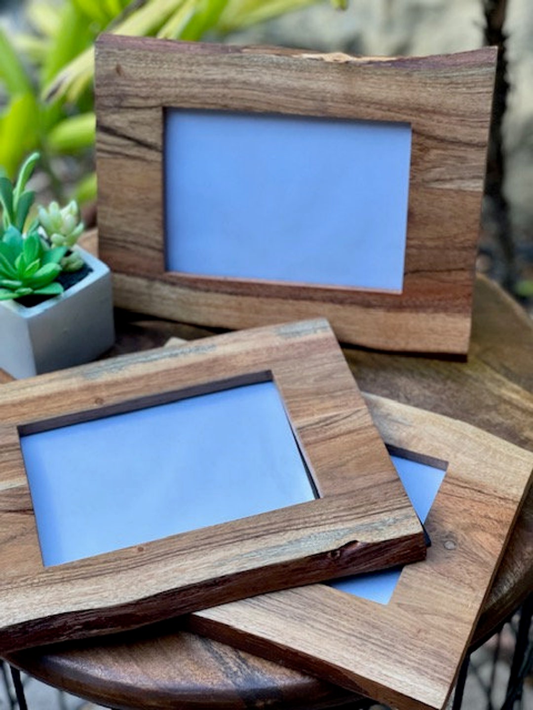 Personalized Live Edge Picture Frame I Engagement Gift I 5th Etsy