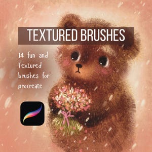 Dry Grunge Procreate Brushes: Textured Illustration, Digital Paint (Digital Download)