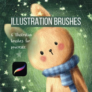 Procreate Penselenset ILLUSTRATIEBORSTELS | Sterren en glitters | Potloden I Getextureerde penselen voor grillige illustratie I