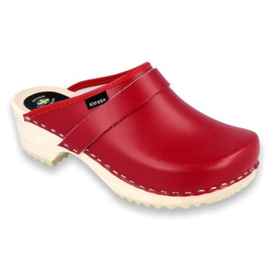 Classic Klogga Quality Wooden Clogs Handmade Swedish Design Shoes for Men and Women