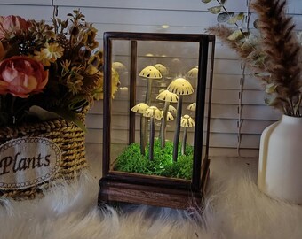 Whimsical Forest Mushroom Night Light, Handmade, Magic night light, Birthday gift, Mushroom Lamp, Children's Room Decor