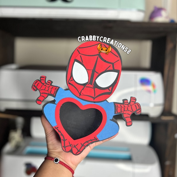 Spider 3D shape svg, Spider gift box Studio, caja de hombre Araña