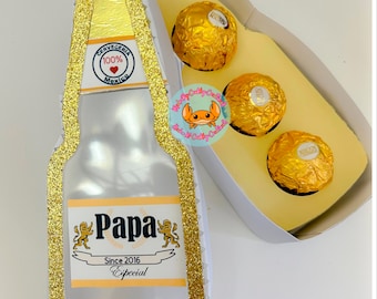 Glass Beer 3D svg , caja 3d Cerveza SVG (Cricut), Dulcero para papa