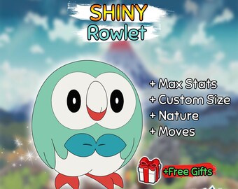 Munch Rowlet Legendary Rare Shiny Pokemon ROWLET Munch The Scream #290 Full Art ...