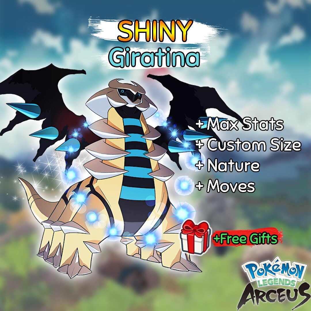 Shiny Wurmple (a bug) and shiny Giratina (a god) meet [Pokémon Legends:  Arceus] 