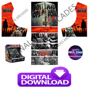 Bartop Arcade cabinet artwork graphics - The Walking Dead theme