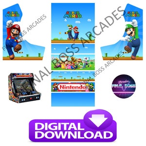 Bartop Arcade artwork graphics - Super Mario theme