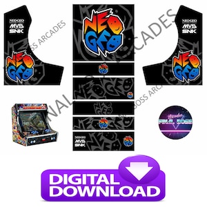 Bartop Arcade cabinet artwork graphics - NeoGeo Black theme