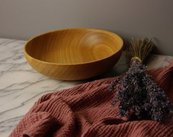 Cherry wood bowl, turned