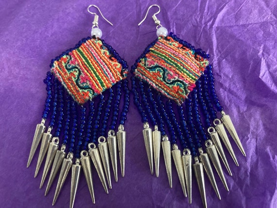 Hmong Vietnamese Earrings | Etsy