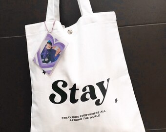 Bolsa De Yute SKZOO Para Fans De Stray Kids - Incluye Neceser - Regalo Ideal Para STAY