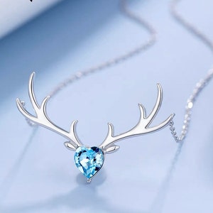Deer 18K Gold Plated Starling Silver Necklace