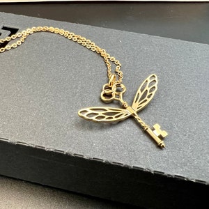 Flying Key 18K Gold Plated Necklace