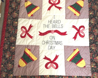 Edredón vintage pequeño navideño