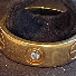 Cartier 18K White Gold Love Wedding Band 3 Diamonds W-Box & Certificate - Size J/K image 4