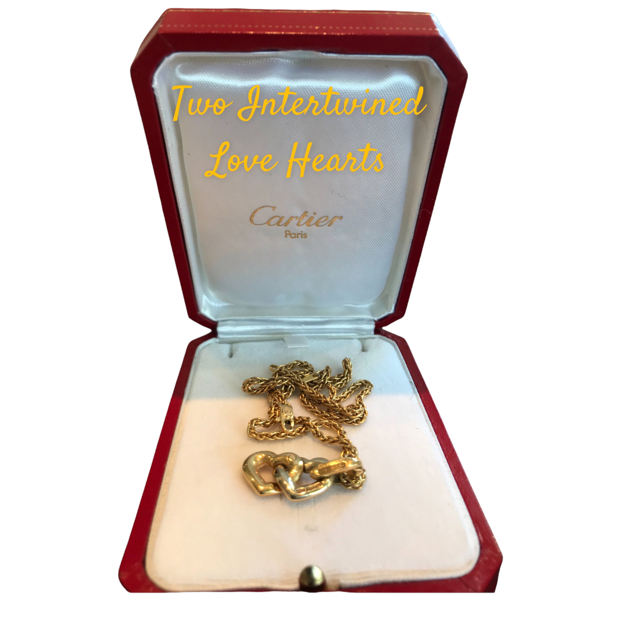 Cartier double shop ring box