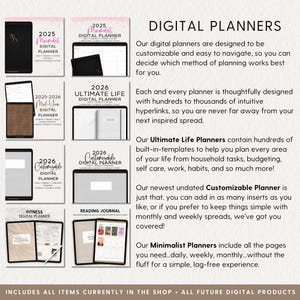 Digital Planner 2026 Stickers Customizable Whole Shop Bundle image 3
