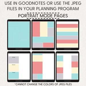 GOODNOTES COLOR CHANGING Boxes, Portrait, Landscape, Customizable ...