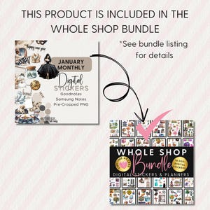 JANUARY DIGITAL STICKERS Noteful Goodnotes Samsung Notes Png New Year ...