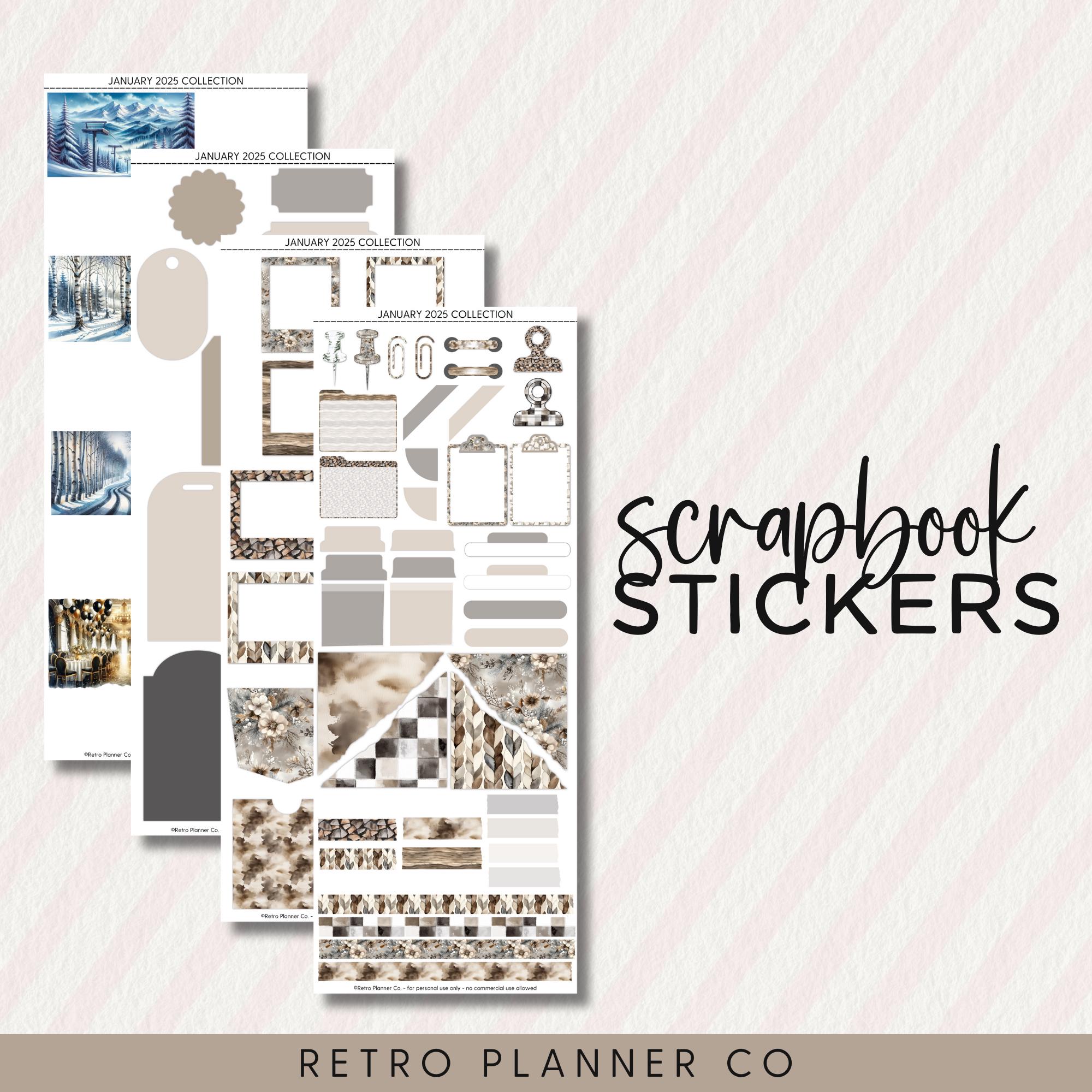 JANUARY DIGITAL STICKERS Noteful Goodnotes Samsung Notes Png New Year ...