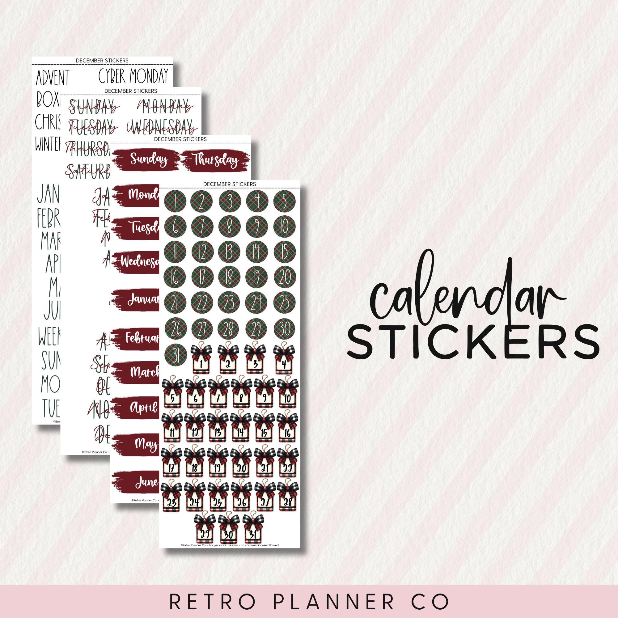 DECEMBER DIGITAL STICKERS Noteful Goodnotes Samsung Notes Png Winter ...