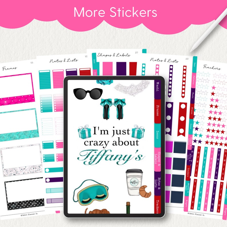 AUDREY DIGITAL STICKERS, Goodnotes Noteful Png Samsung Notes Digital ...