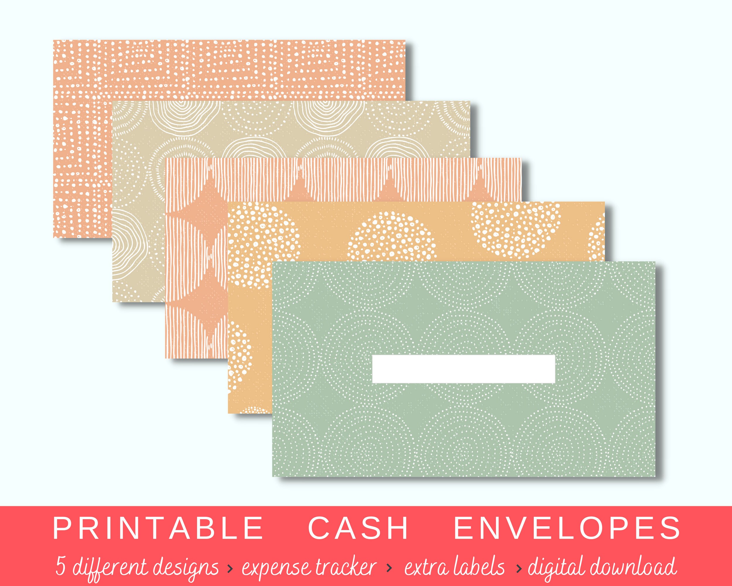 Editable Money Envelope Templates - Etsy