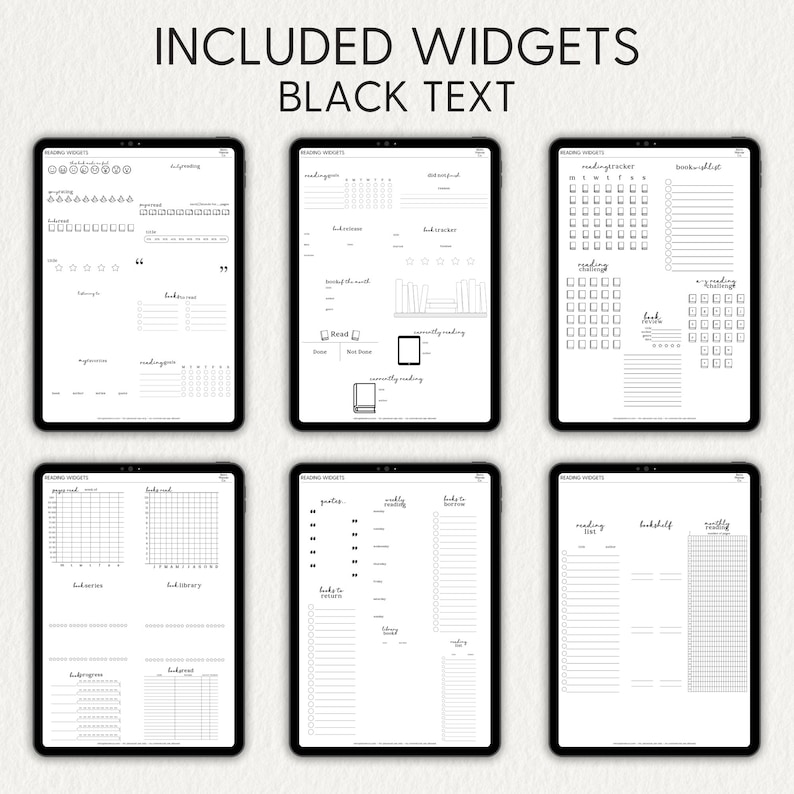 BOOK TRACKER WIDGETS, Reading Tracker Digital Stickers, Goodnotes ...