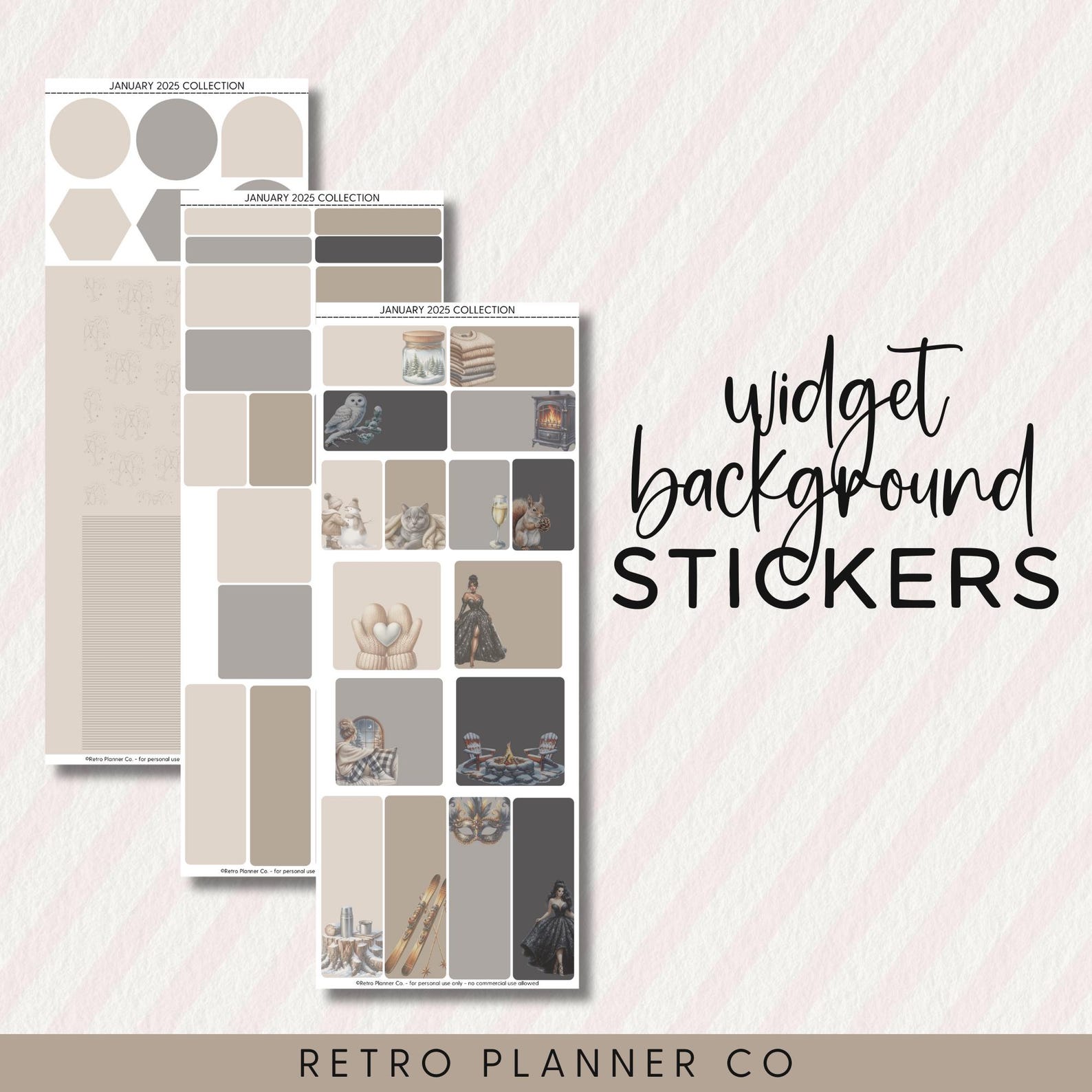 JANUARY DIGITAL STICKERS Noteful Goodnotes Samsung Notes Png New Year ...