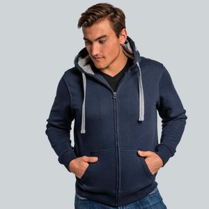 Zip-Kapuzenpullover / Zip-Hoodie Herren BioBW Bild 1