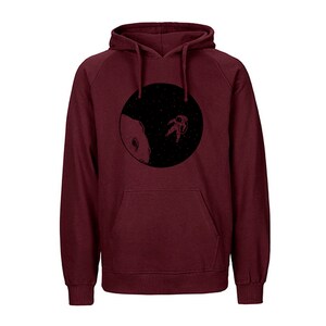 Kapuzenpulli / Hoodie Herren / Unisex / Motiv: Astronaut / Fairtrade / 100% BioBW / nachhaltige Produktion Bild 6