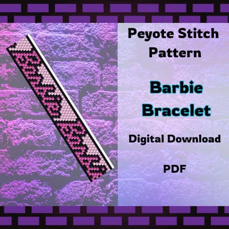 Barbie Bracelet Peyote Stitch image 1