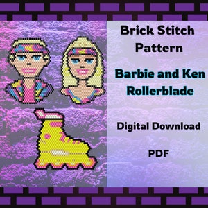 Barbie e Ken Rollerblade Schema punto mattone