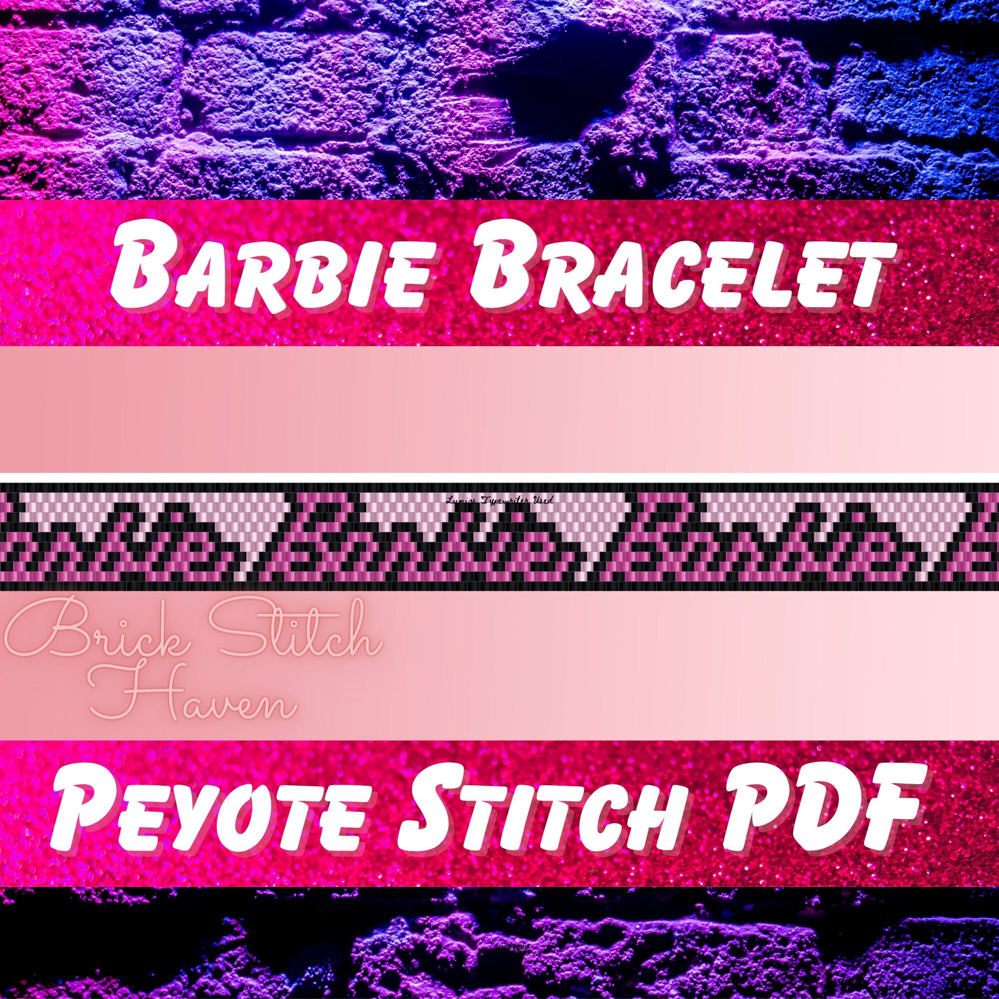 Barbie Bracelet Peyote Stitch PDF