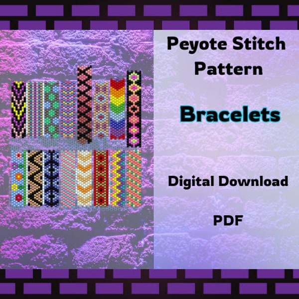 Thin Peyote Stitch Bracelet Patterns