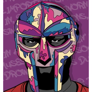 MF DOOM X Mickey Mouse Art Print, Hip Hop Illustration (A4) - Etsy