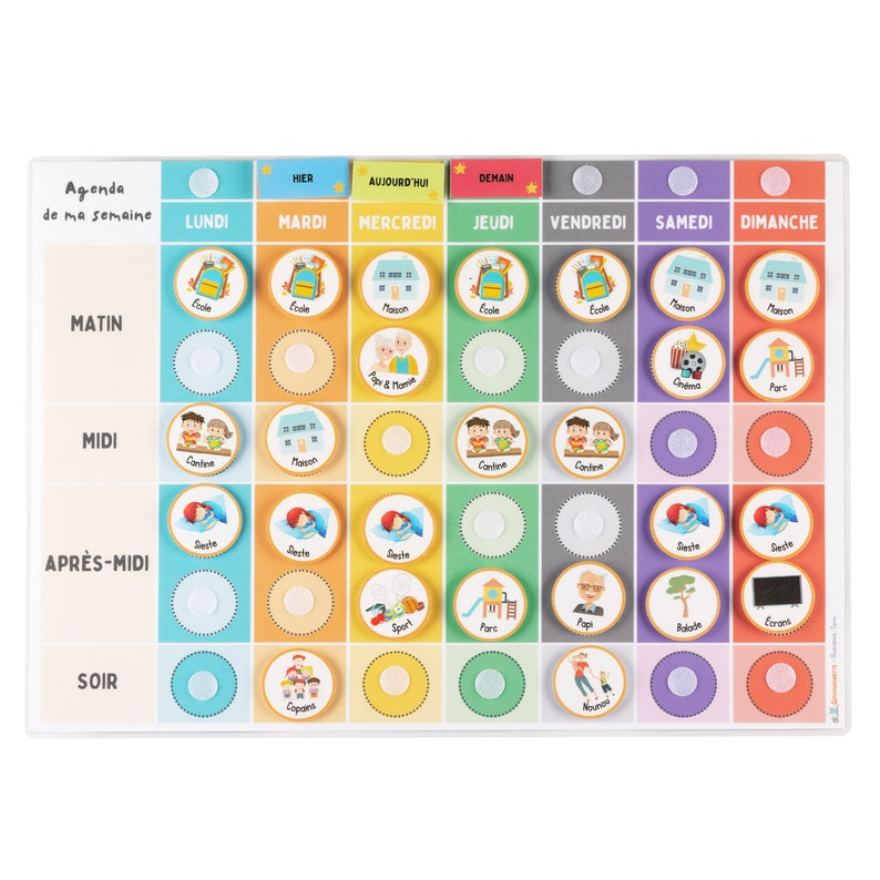 Agenda de la semaine Montessori A IMPRIMER - Etsy France